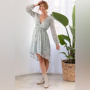 NWOT Lovestitch 🩵 Stardust High Low Midi Dress